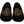 Dolce & Gabbana Elegant Black Loafers with Gold Crown Embroidery