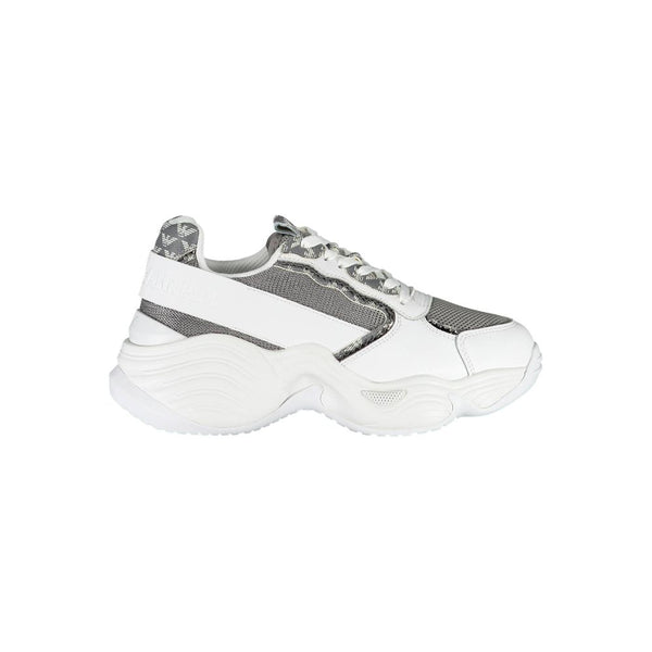 Emporio Armani White Polyester Sneaker