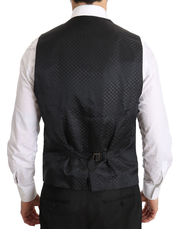 Dolce &amp; Gabbana Grey Gilet STAFF Regular Fit Formal -liivi