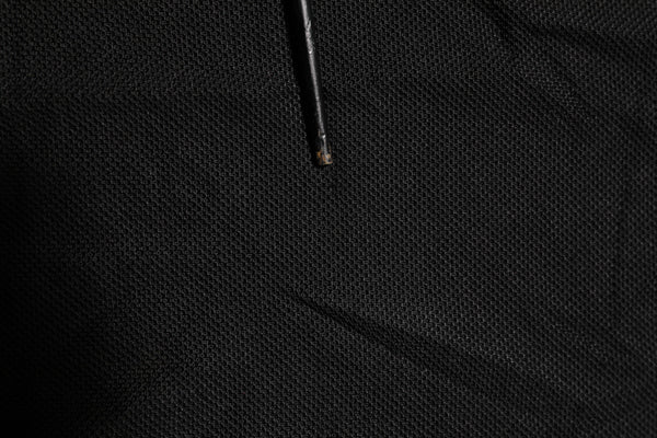 Dolce & Gabbana Black DG Silk Vneck Collared Men Polo T-shirt