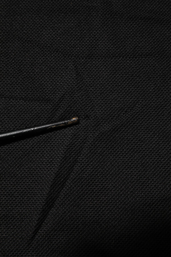 Dolce & Gabbana Black DG Silk Vneck Collared Men Polo T-shirt