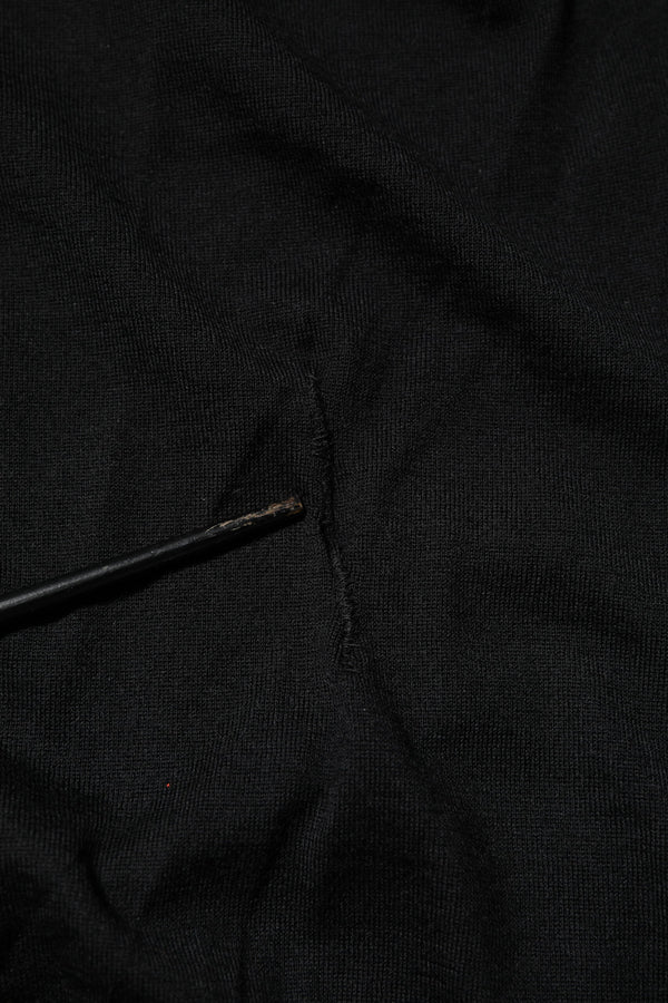 Dolce & Gabbana Black Cashmere V-Neck Long Sleeves T-shirt