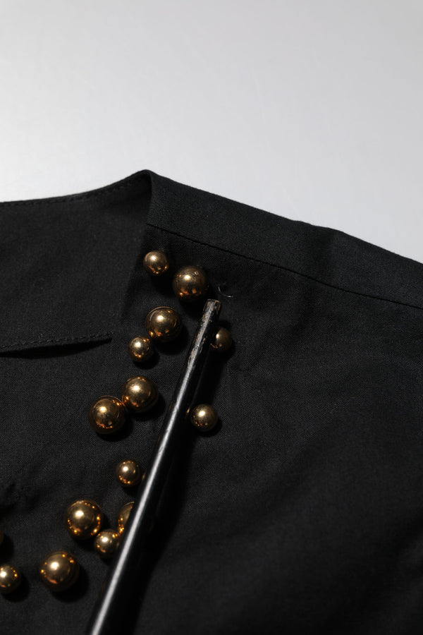 Boutique Moschino Black Cotton Sleeveless Women Tank T-shirt