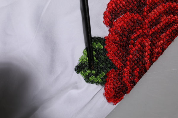 Dolce & Gabbana White Rose Embroidery Collared Shirt Top