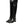 Elisabetta Franchi Black Leather Buckled High Boots Shoes
