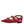 Prosperine Red Gold Studded Pointed Toe Ballet Flats Shoes