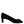 DEL CARLO Black Suede Leather Slip On High Heels Pump Shoes
