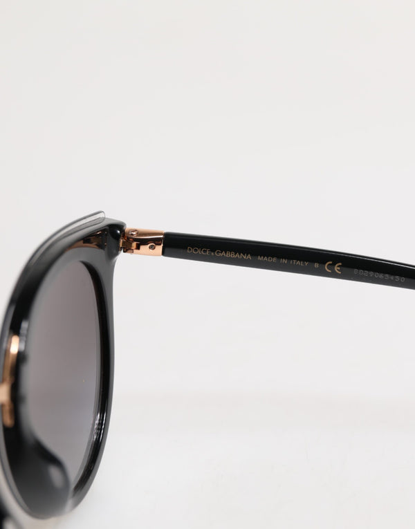 Dolce & Gabbana Black Transparent Trim Round DG4371-F Eyewear Sunglasses