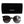 Dolce & Gabbana Black Transparent Trim Round DG4371-F Eyewear Sunglasses