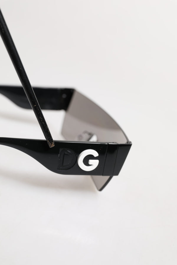 Dolce & Gabbana Black Metal Frame DNA Graffiti DG2233 Eyewear Sunglasses