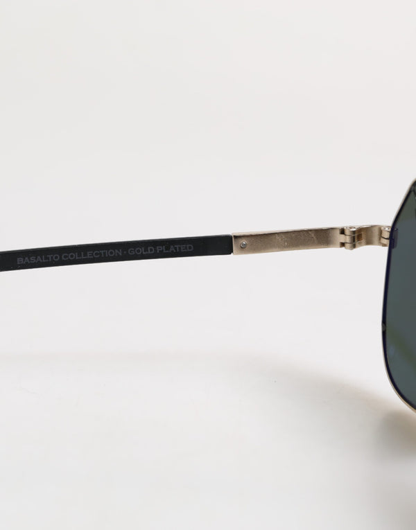 Dolce & Gabbana Black 18K Gold Plated Polarized Steel DG2133K Sunglasses