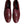 Dolce & Gabbana Burgundy Calfskin Leather Formal Slip On Shoes