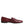 Dolce & Gabbana Burgundy Calfskin Leather Formal Slip On Shoes