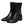 Dolce & Gabbana Black Leather Flats Logo Short Boots Shoes