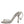 Dolce & Gabbana Silver Strass Ankle Strap KEIRA Sandals Shoes