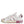 Dolce & Gabbana White Pink Leather Low Top Sneakers Shoes