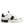Dolce & Gabbana White Black Leather Low Top Sneakers Shoes