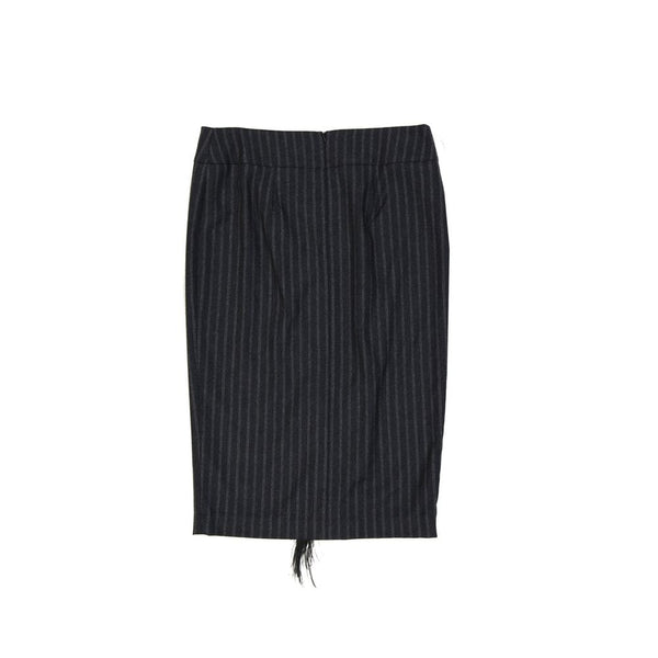 Brunello Cucinelli Wool Striped Skirt