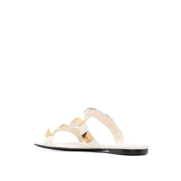 Valentino Garavani Roman Stud Leather Flat Sandals