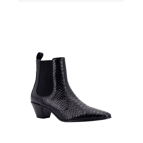 Celine Snake-Effect Leather Chelsea Boots