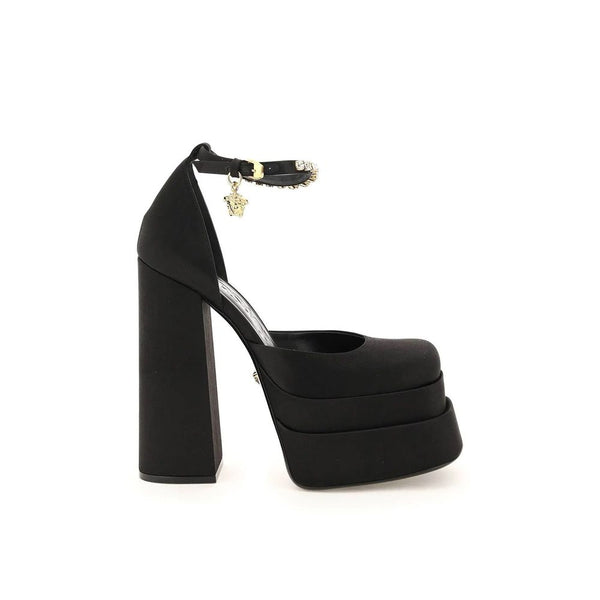 Versace Silk Satin Platform Pumps
