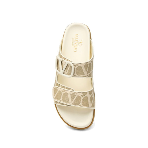 Valentino Garavani Toile Iconographe Flat Sandals