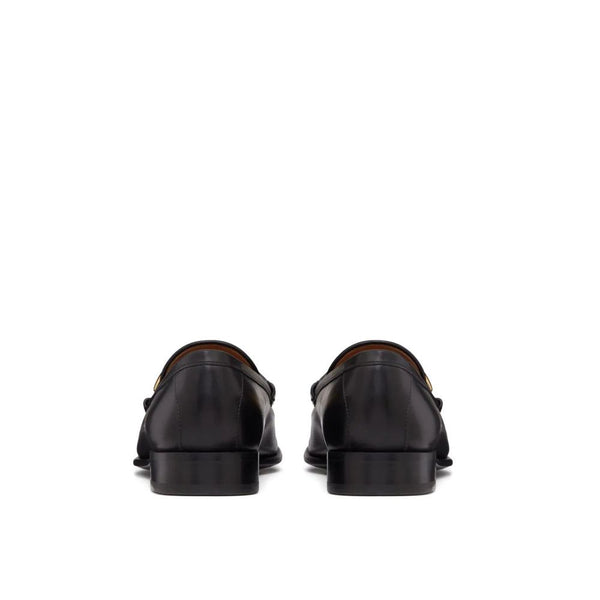 Valentino Garavani V-Logo Moon Leather Loafers