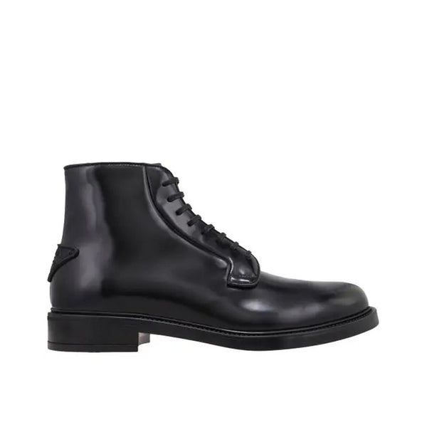 Prada Leather Lace-Up Boots