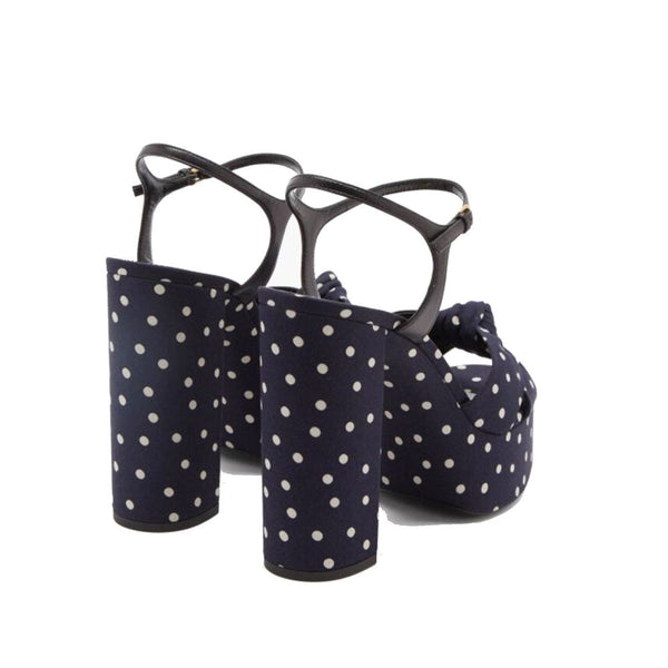 Saint Laurent Bianca Polka-Dot Sandals