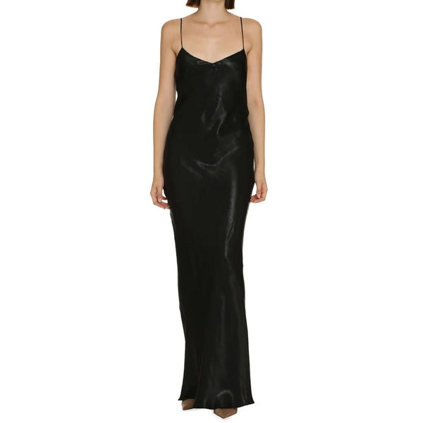 Saint Laurent Satin Long Dress