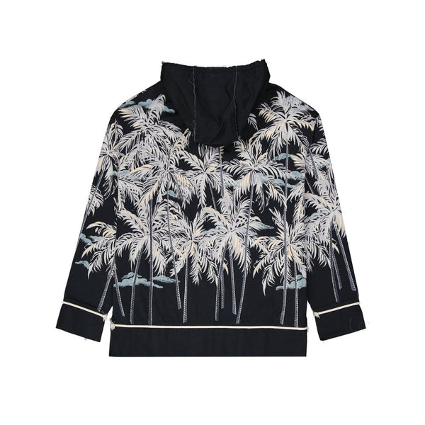 Palm Angels Hooded Printed Shirt