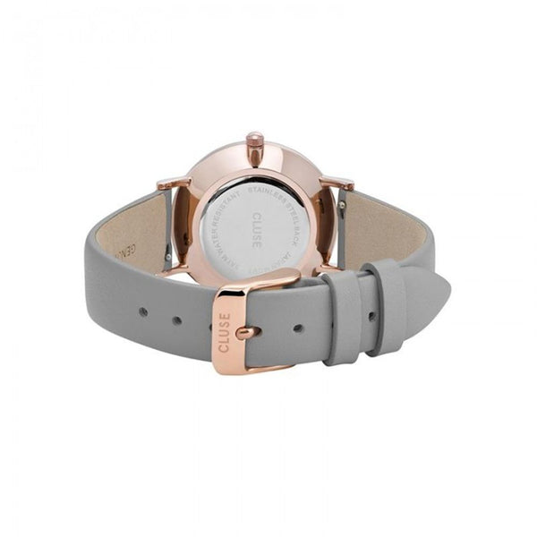 Cluse Gray Leather Watch