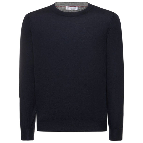 Brunello Cucinelli Blue Cashmere Men Sweater