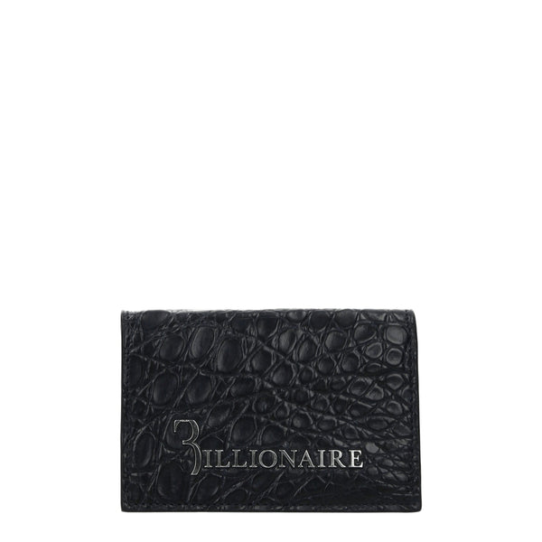 Billionaire Italian Couture Blue Crocodile Cardholders