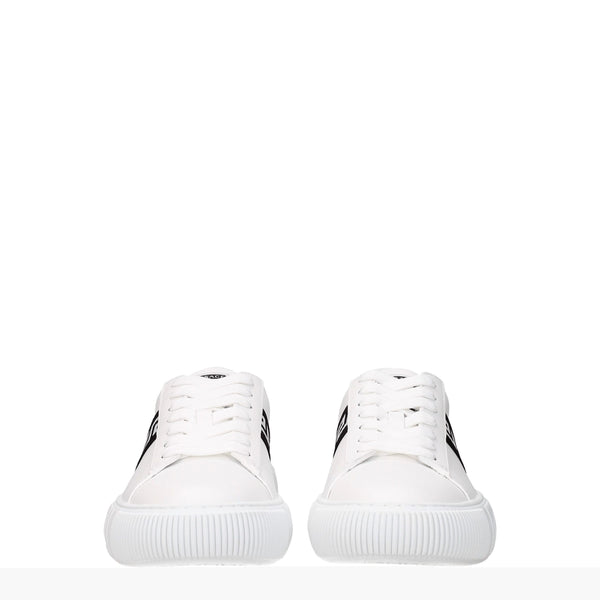 Versace White Leather Sneakers