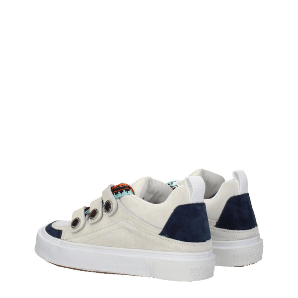 Marcelo Burlon Beige Leather Low Tops