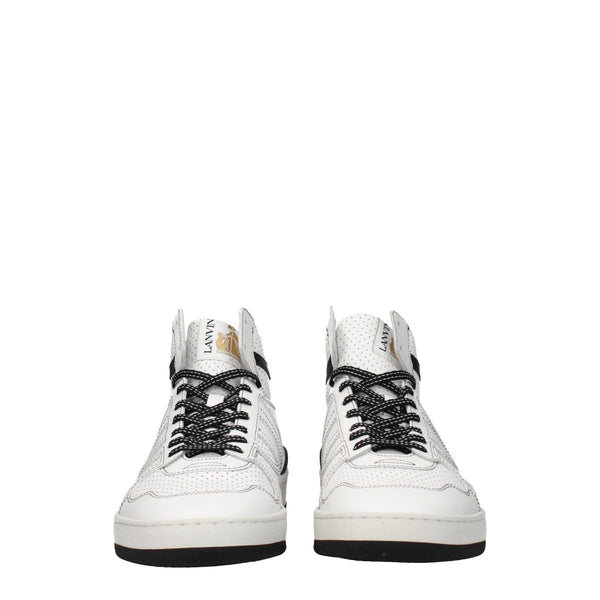 Lanvin White Leather High Tops