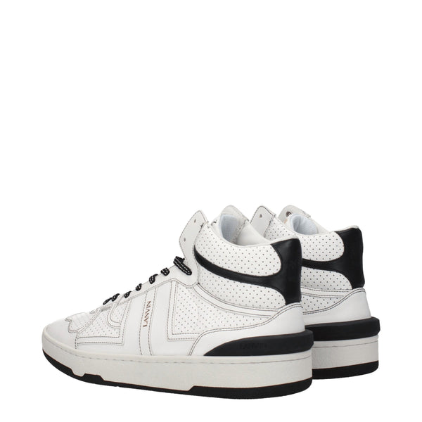 Lanvin White Leather High Tops