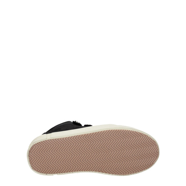 Marcelo Burlon Black Leather Low Tops