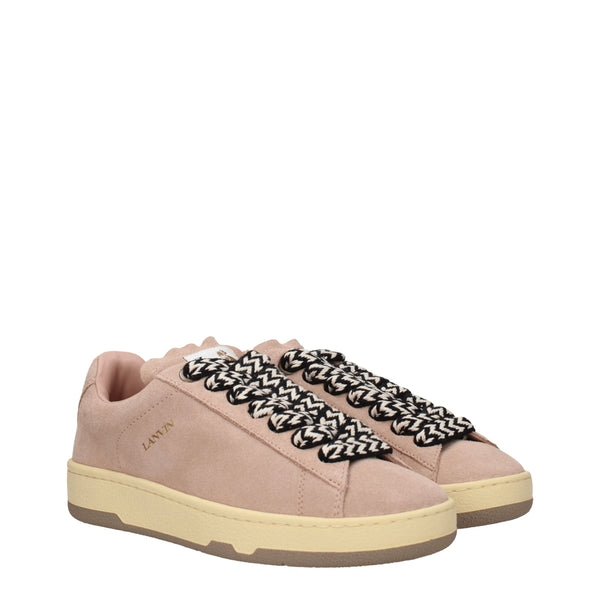 Lanvin Pink Leather Low Tops