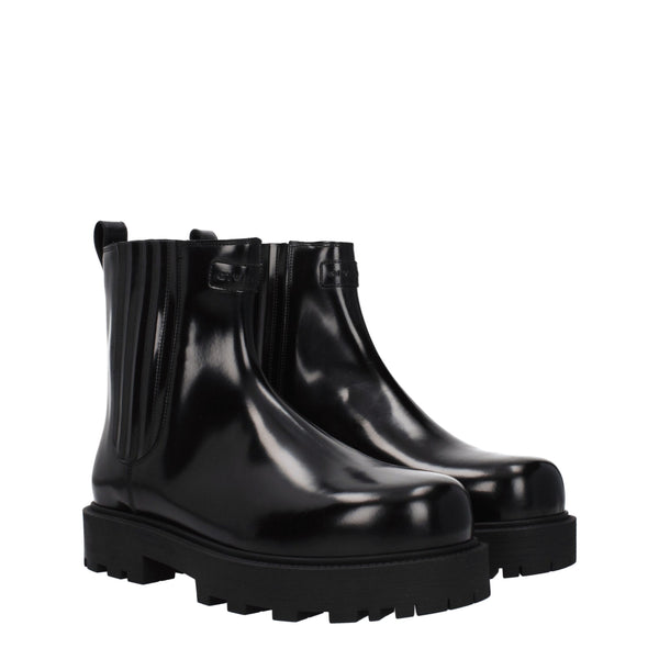 Givenchy Black Leather Ankle Boots
