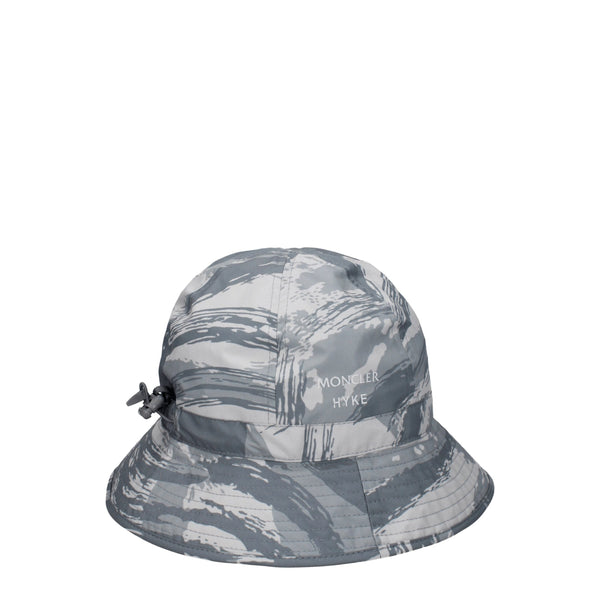 Moncler Gray Polyester Bucket Hats