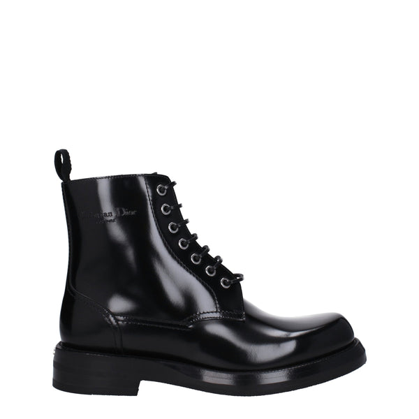 Christian Dior Black Leather Ankle Boots