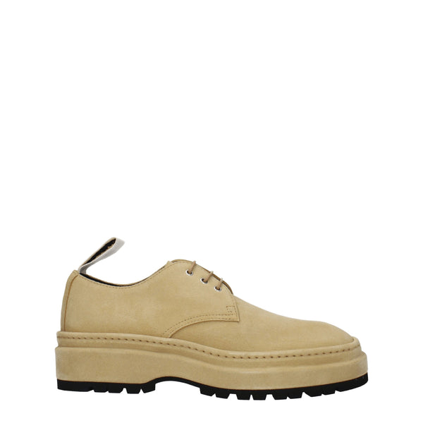 Jacquemus Beige Leather Oxfords And Derbies