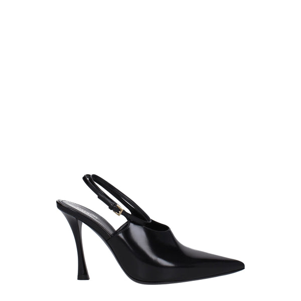 Givenchy Black Leather High Heel Pumps