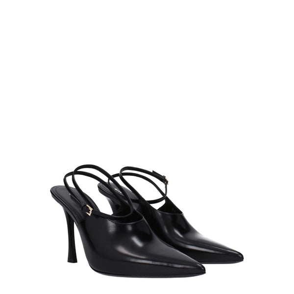 Givenchy Black Leather High Heel Pumps