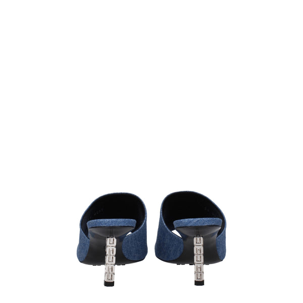 Givenchy Blue Fabric Platforms