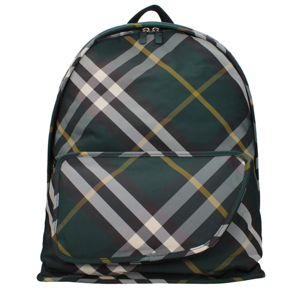Burberry Green Fabric Backpacks