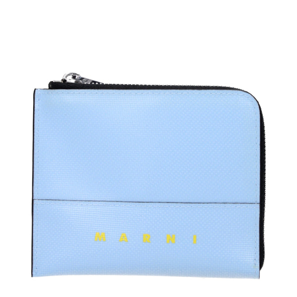 Marni Blue Polyethylene Wallets