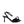 Prada Black Leather Stiletto Heels Sandals